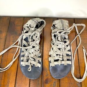 Free People suede sandals